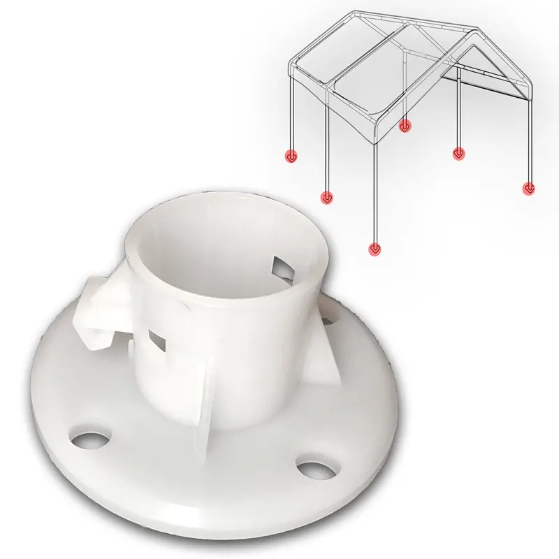 1-3/8″ Diameter Foot Pad for 10×20 Caravan Canopy, Domain Carport, or Garage – Fits 1-5/16″ Legs