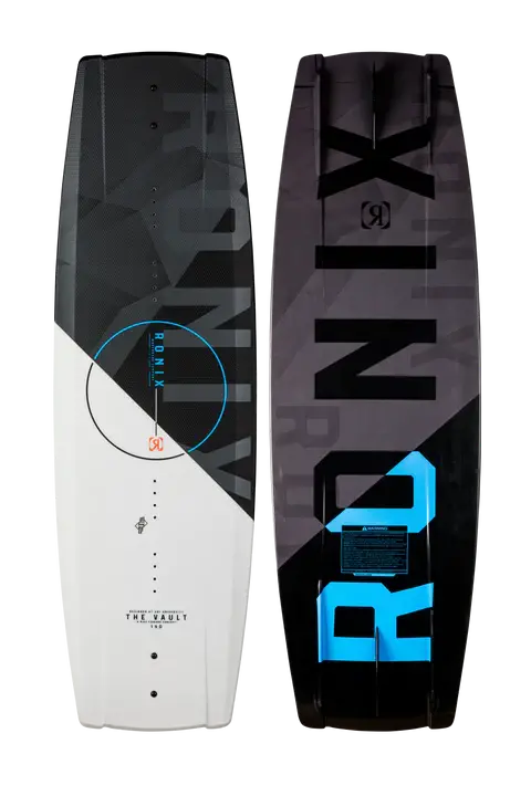 2024 Ronix Vault Wakeboard – Textured Blue/Black Design with Balanced Flex and Pop