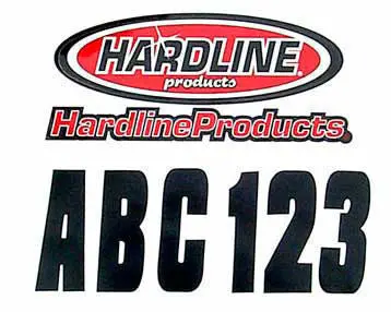 3-Inch Solid Black Block-Style Registration Letter Kit