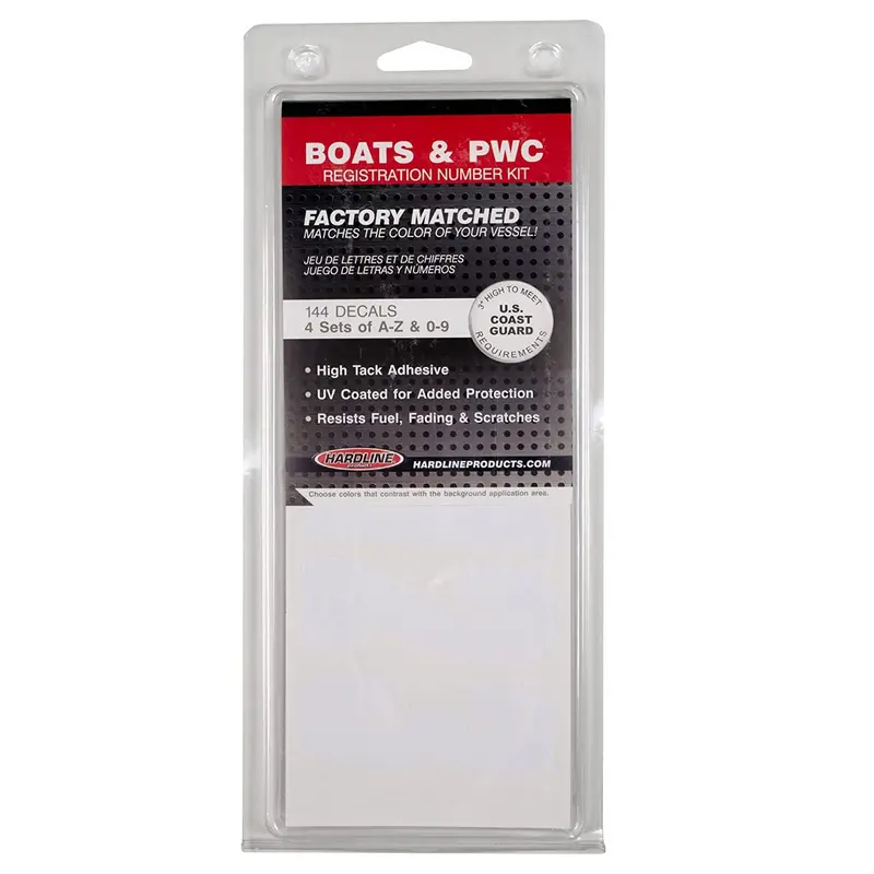 3-Inch White Solid-Block Registration Letter Kit