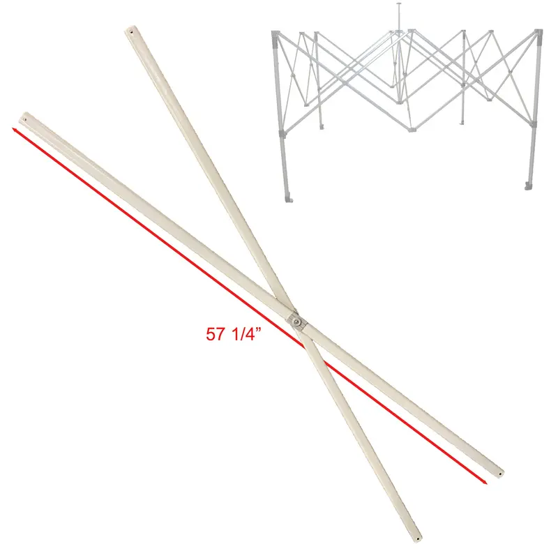 ABCCANOPY S1/S2 Commercial Canopy Truss Bar Pair Replacement (Part L, White)