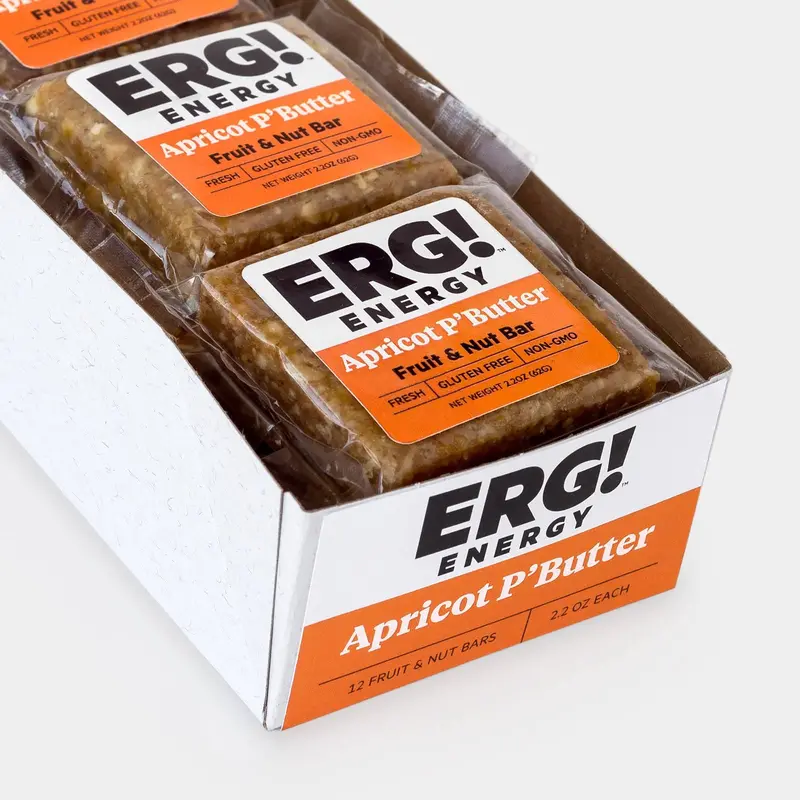 Apricot Peanut Butter ERG! Energy Bars – Box of 12