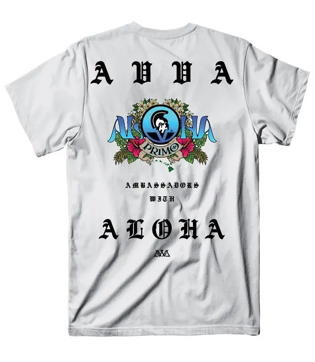 Avva Aloha Spirit Crewneck T-Shirt – White