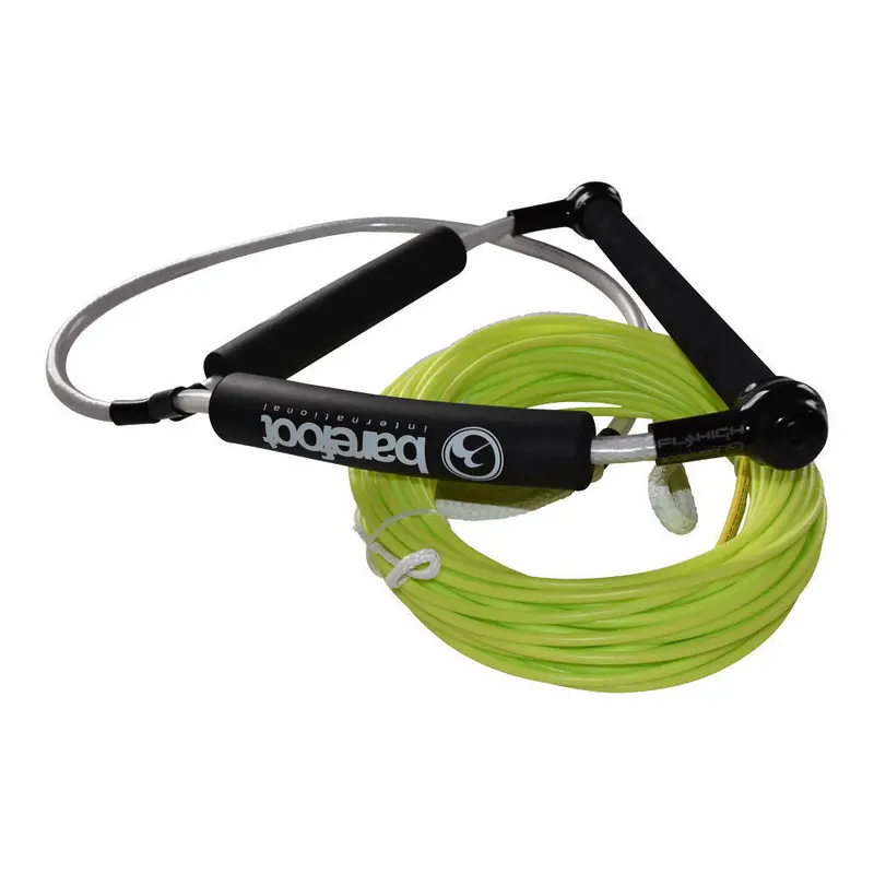 Barefoot International Spectra Volt Wakeboard Rope – 70′ with PVS Coating, Float Core & 15″ Wake Handle