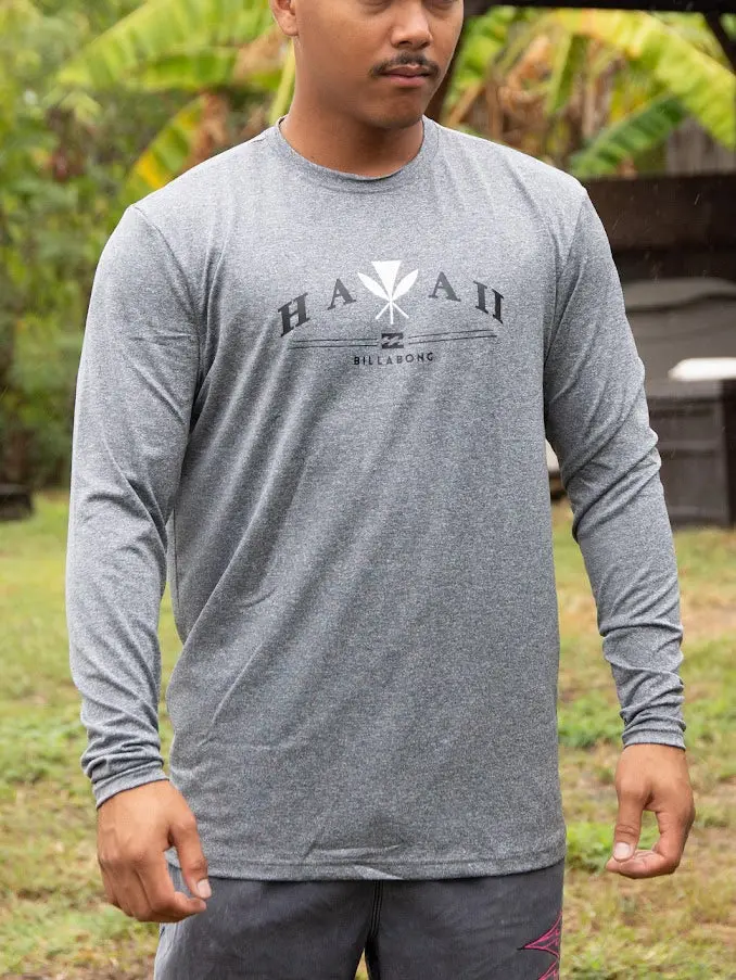 Billabong Ancestry Loose-Fit Long Sleeve Surf Shirt – Gray Heather