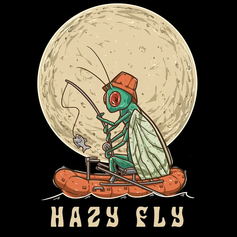 Black Hazy Caddis 3×3 Inch Dry Fly