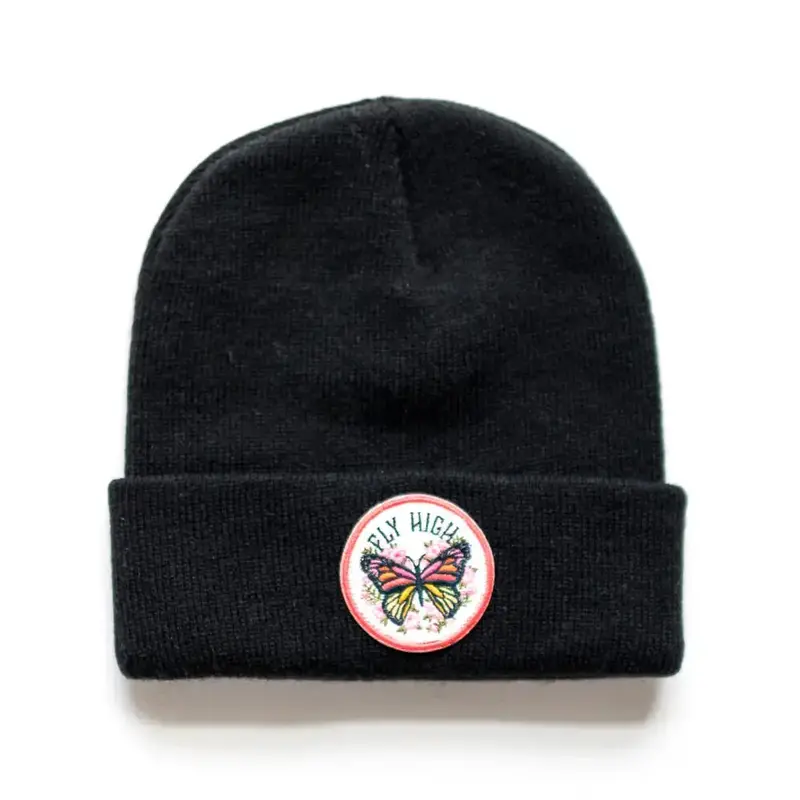 Butterfly-Themed Youth and Adult Beanie for Ages 5 and Up