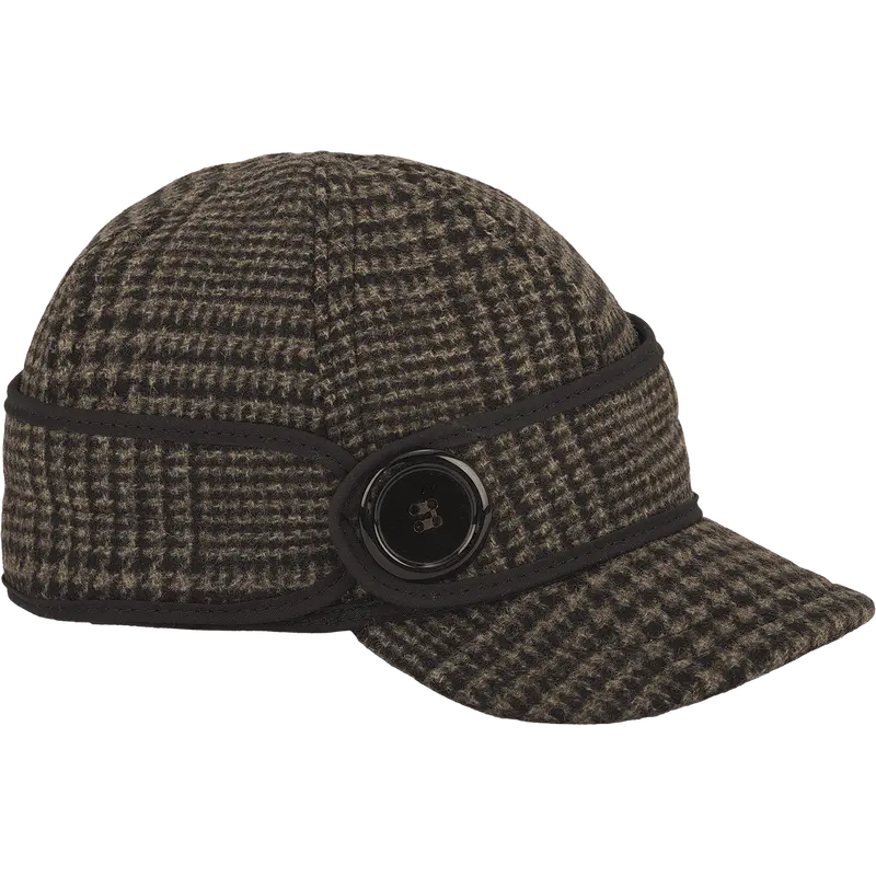 Button-Front Cotton Cap