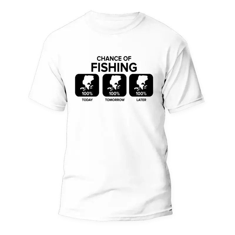 ‘Chance of Fishing’ Weather-Inspired T-Shirt