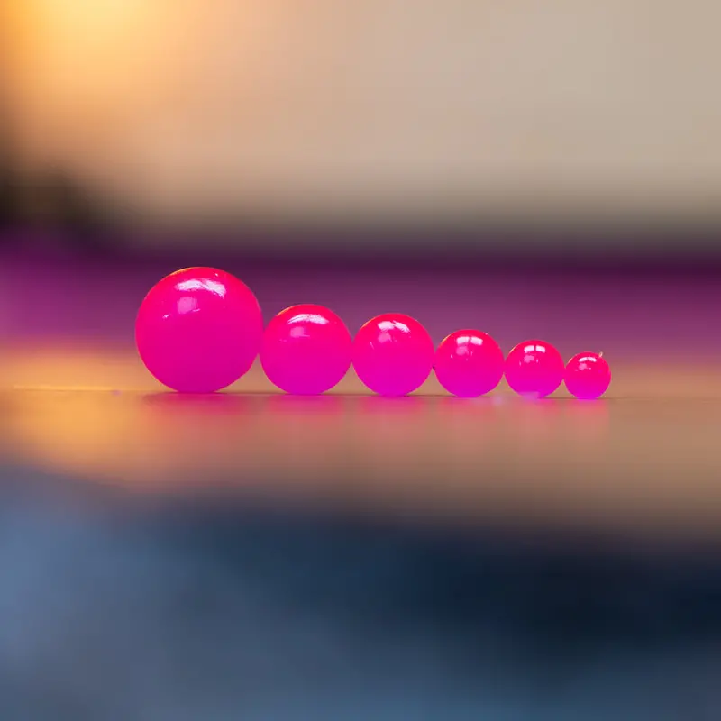 Clear Transparent Soft Beads for Natural Presentation