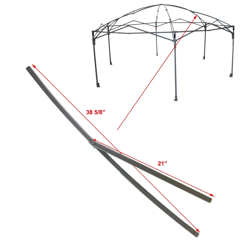 Coleman 10’x12′ Hex Back Home Instant Hexagon Screenhouse Lower Peak Truss Bar with Support