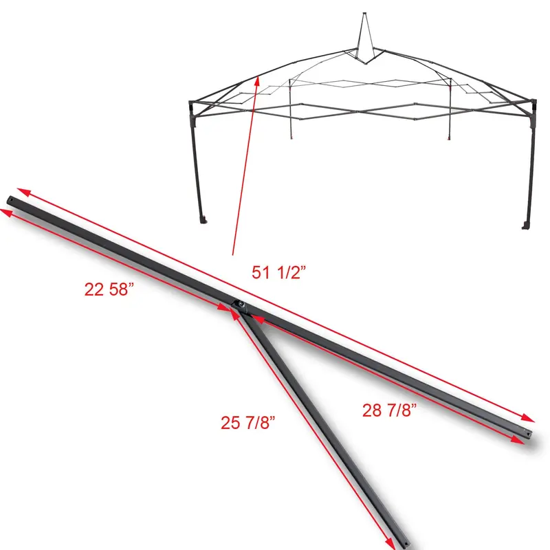 Coleman 12’x12′ New-Style Shelter Canopy Peak Truss Bar with Support Assembly