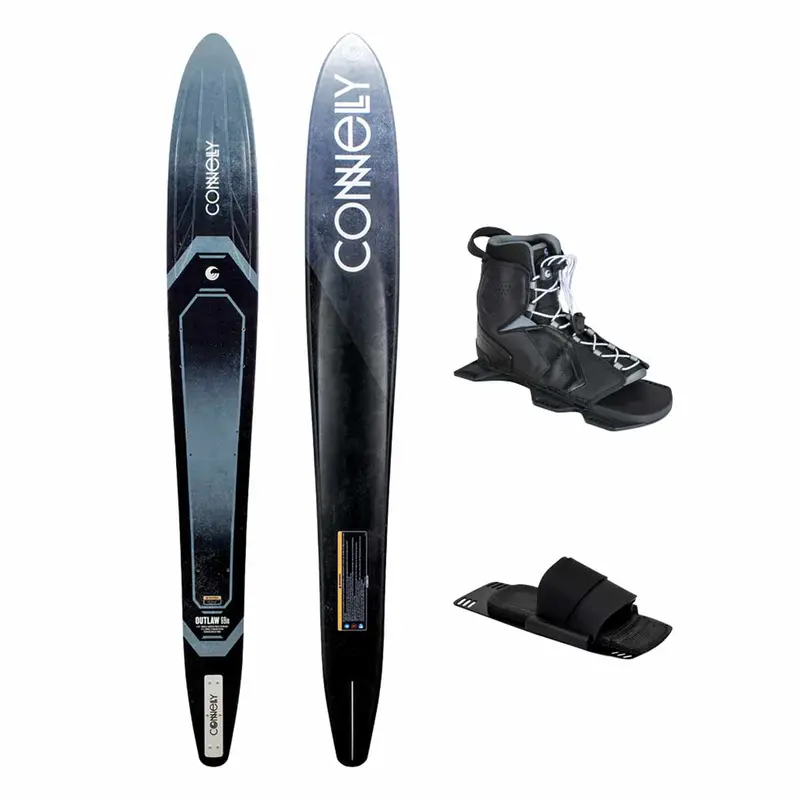 Connelly Outlaw Slalom Ski with Tempest Binding & Adjustable Lace Toe Plate