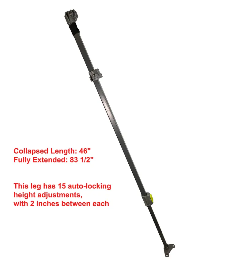 CORE 10’×10′ Center-Push Canopy Adjustable Leg Replacement