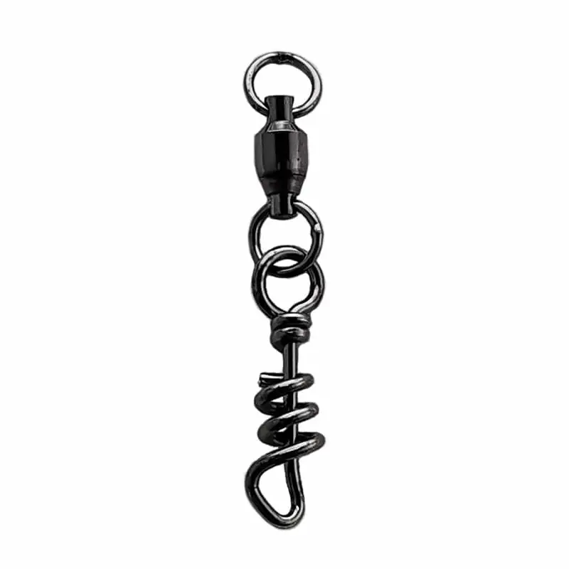 Corkscrew Snap Swivel Pack – 5-Piece Corrosion-Resistant Fishing Swivels