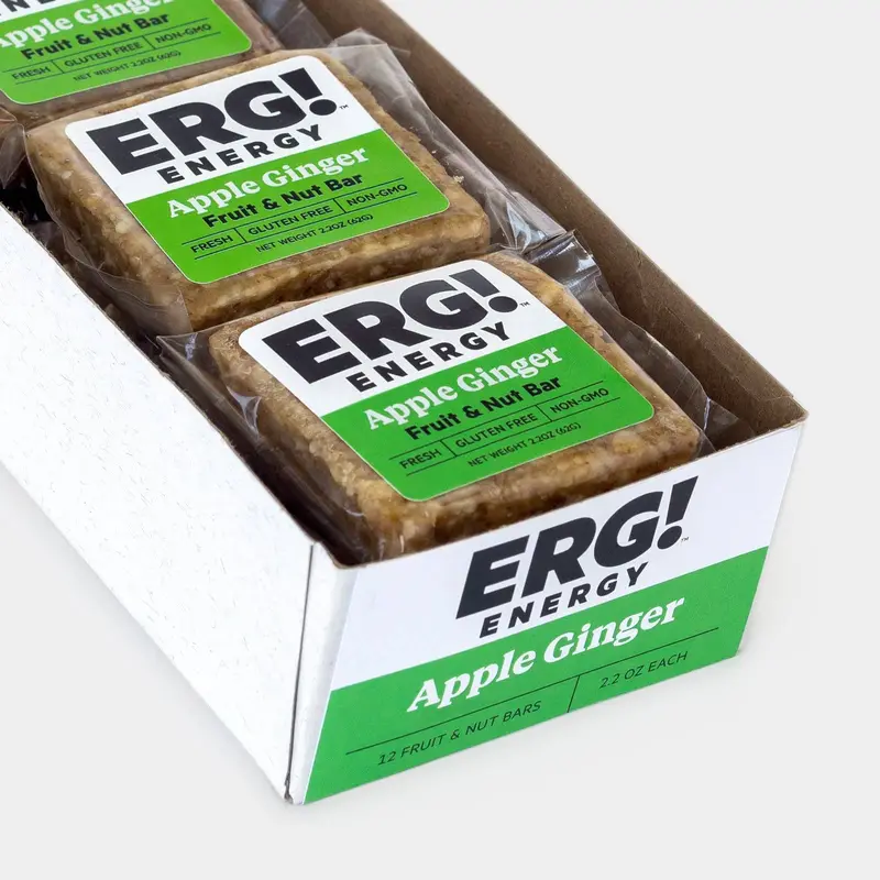 ERG! Apple Ginger Energy Bars – 12-Bar Box