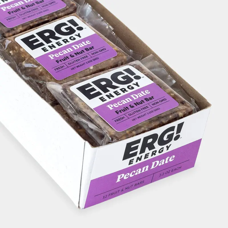 ERG! Pecan Date Energy Bars – 12-Pack Box