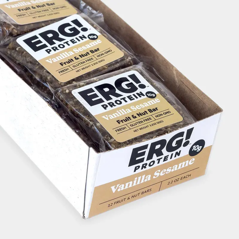 ERG! Vanilla Sesame Energy Bars – Box of 12