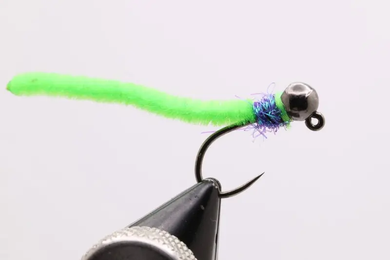 Euro Worm Green Nymph Fly Pattern