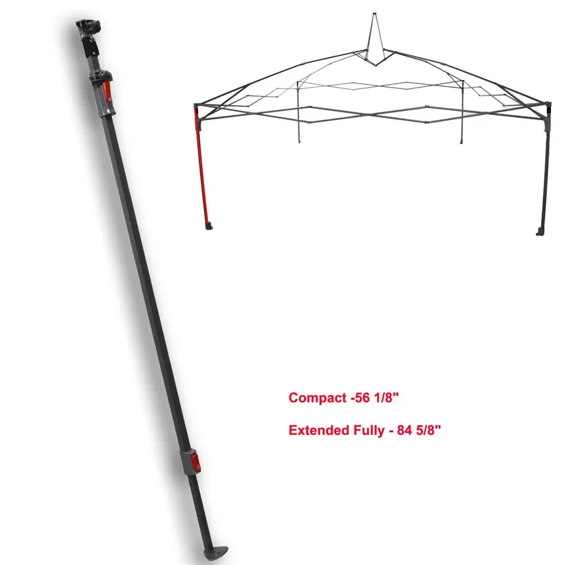 Extended Adjustable Leg with Slider & Cap for Coleman 12’×12′ New-Style Shelter (Model #2000024115)