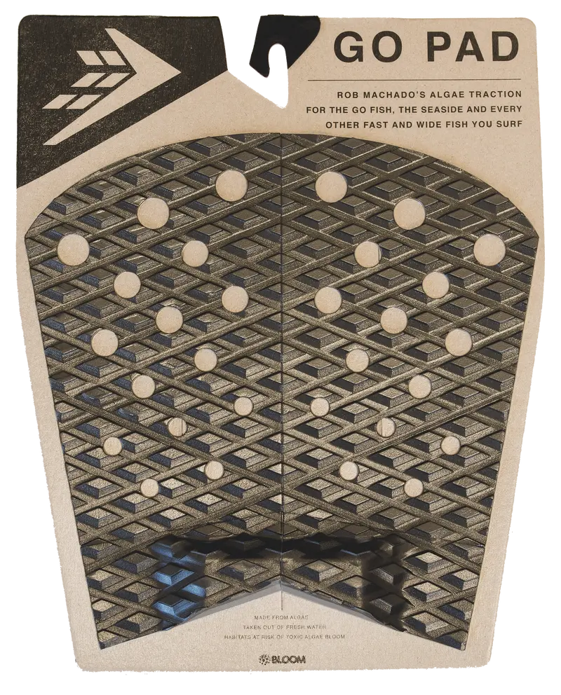 Firewire GO Traction Pad – Fish Outline Design – Black/Charcoal