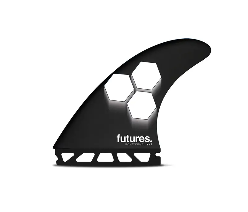 Futures AM2 HC Thruster Fins – Black and White