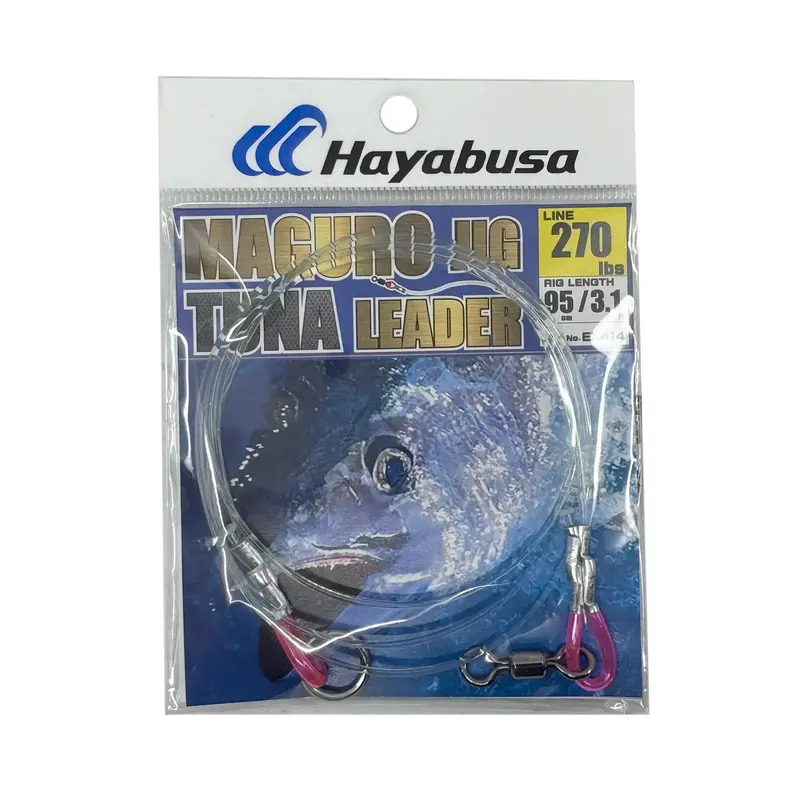 Hayabusa Maguro Tuna Jig Bite Leader – Abrasion-Resistant Fluoro-Tipped Wire