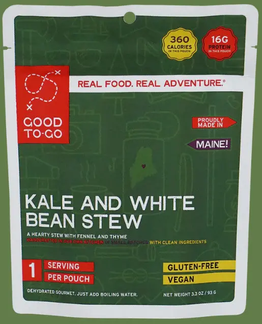 Hearty Kale and White Bean Stew – 6.6 oz Portable Meal