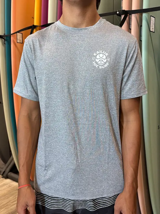 HIC Interval Kai Kahili Rash Guard – Heather Gray, Short Sleeve