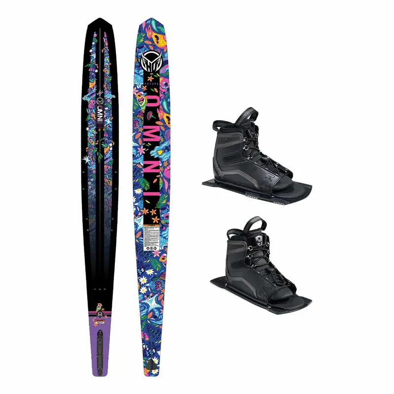 HO Girl’s Future Omni Jungle Slalom Ski with Dual UltraLite Bindings