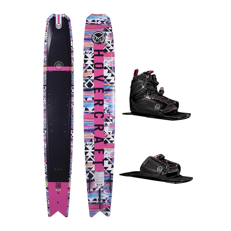 HO Hovercraft Tribal Pink Slalom Ski – Women’s 110cm Stance + Adjustable Rear Toe Plate