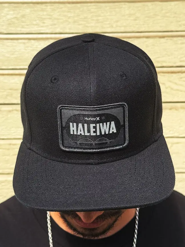 Hurley Haleiwa Bridge Snapback Cap – Black (Style 010)