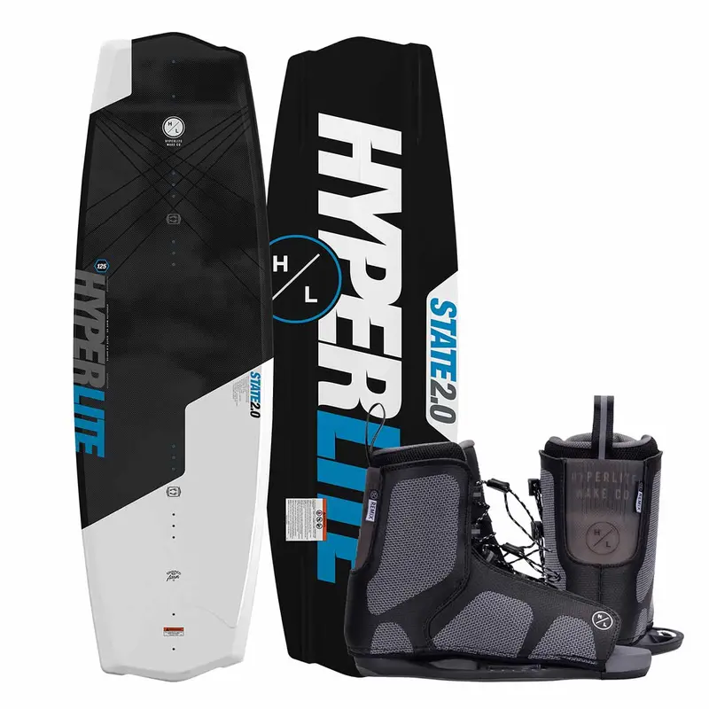 Hyperlite State Jr Wakeboard for Boys with Remix Bindings