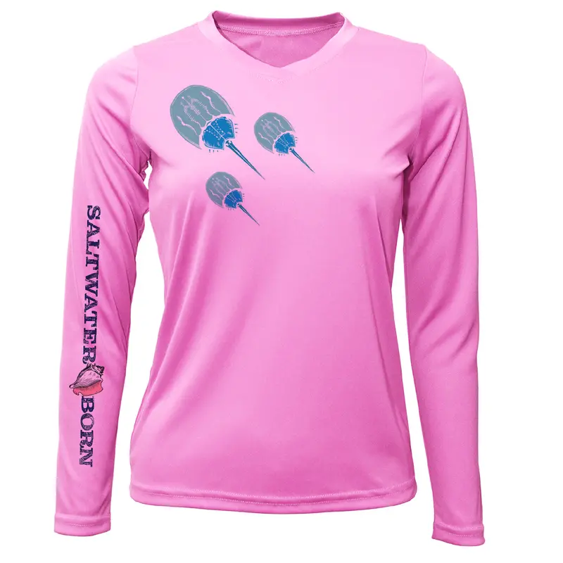 Key West Horseshoe Crab Graphic Women’s Long Sleeve UPF 50+ Shirt