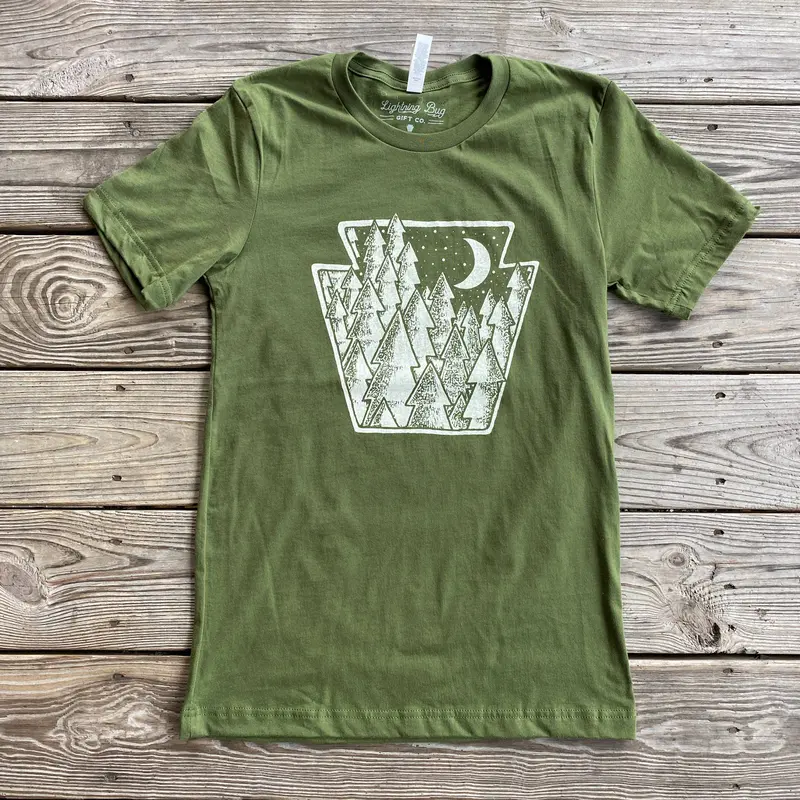 Keystone Pines Pennsylvania T-Shirt – Large by Lightning Bug Gift Co.