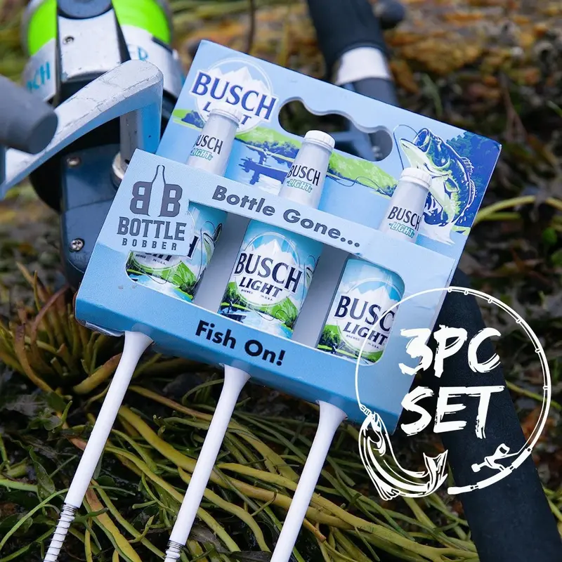 Limited-Edition Busch Light Bobbers (3-Pack) – Humorous Beer-Inspired Lures & Gift for Fishermen