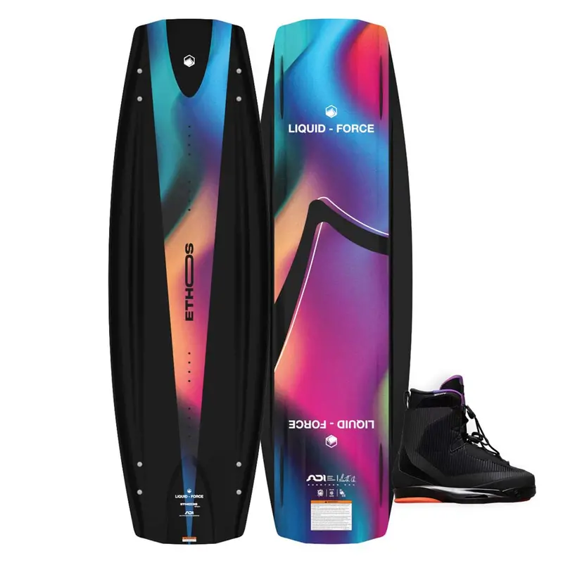 Liquid Force Ethos Wakeboard with Vertex 6X Bindings