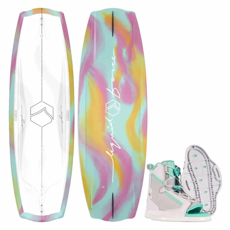 Liquid Force Women’s Angel Wakeboard Package with Plush Bindings