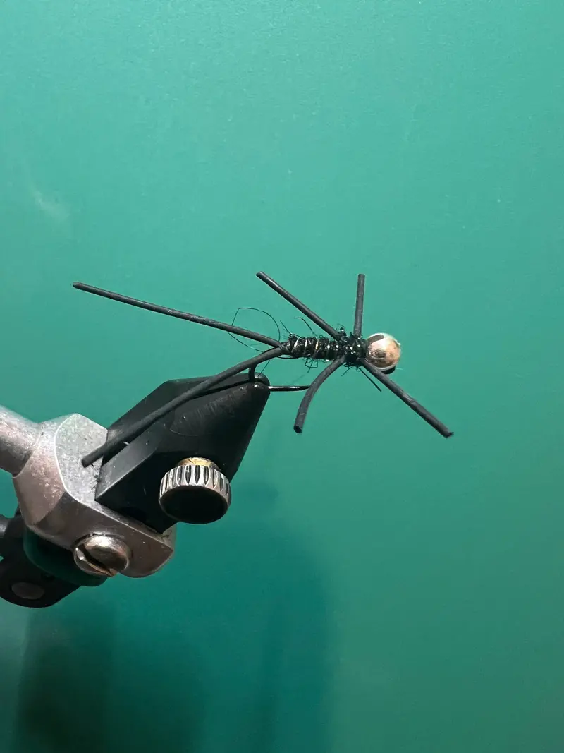 Little Stonefly Nymph – Black and Silver
