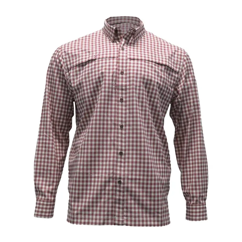 Long-Sleeve Patterned Lifestyle Button-Up with REPEL-X Tech
