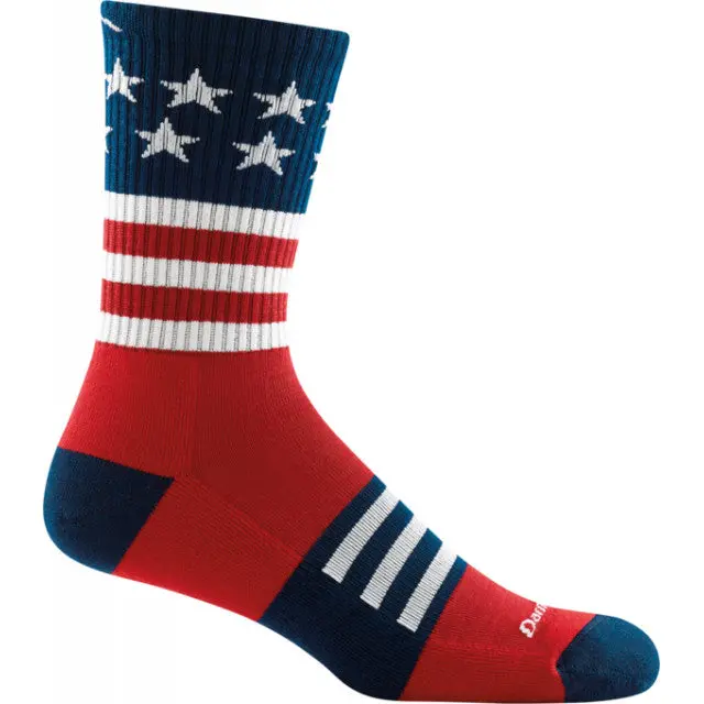 Men’s Captain Stripe Micro Crew Socks – Lightweight with Cushion