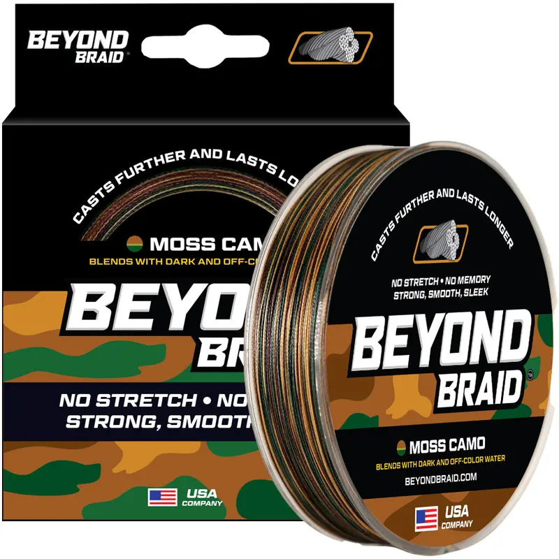 Moss Camo Braided Fishing Line – Natural Green-Toned Low-Visibility Braid