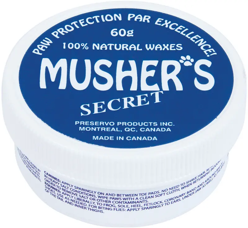 Musher’s Secret Paw Protection Wax – Natural Dog Paw Balm