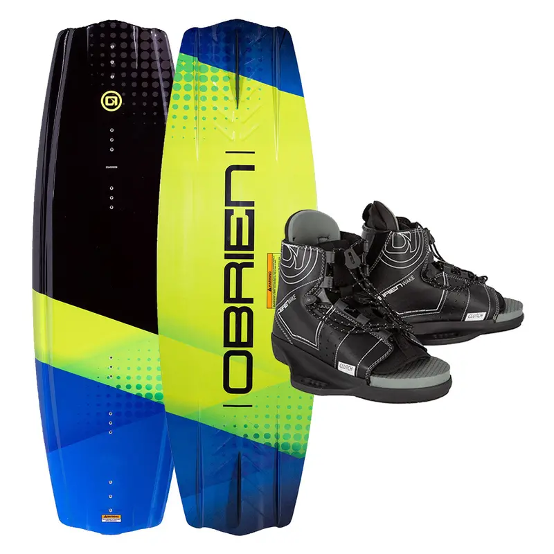 O’Brien Valhalla Wakeboard with Clutch Bindings – Aggressive Twin-Tip Performance Bundle