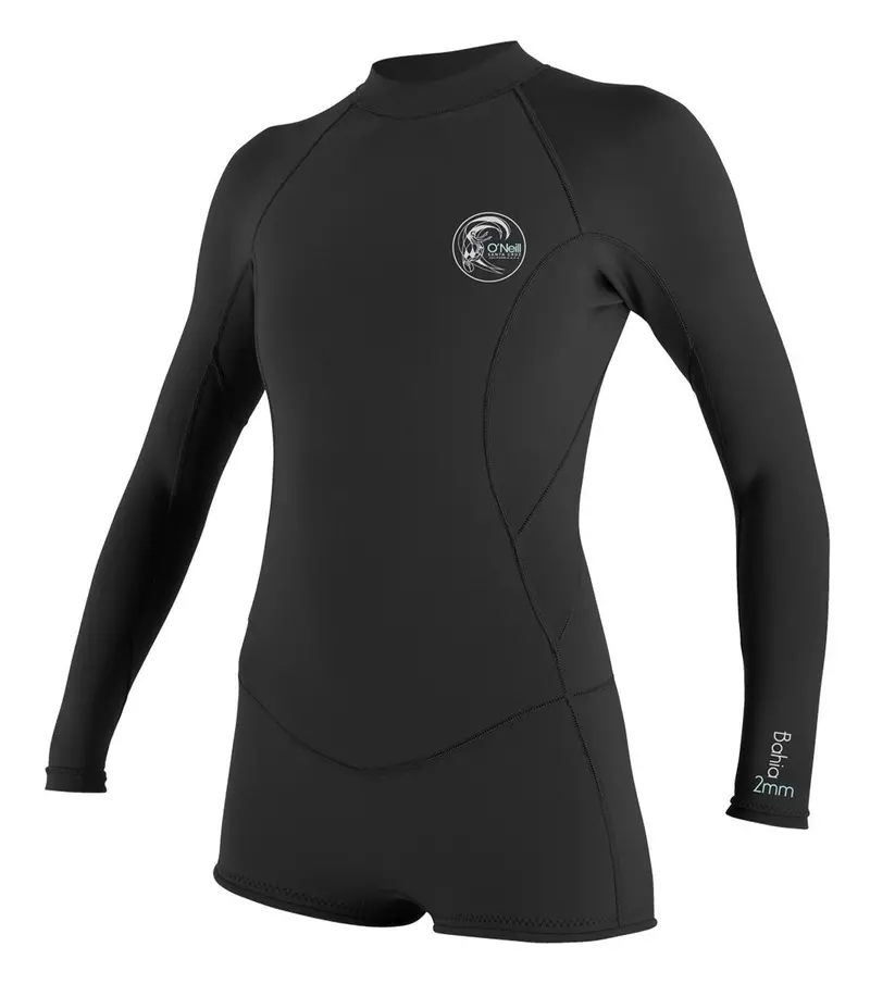 O’Neill Bahia Long-Sleeve Spring Top – Black with Indigo Patch