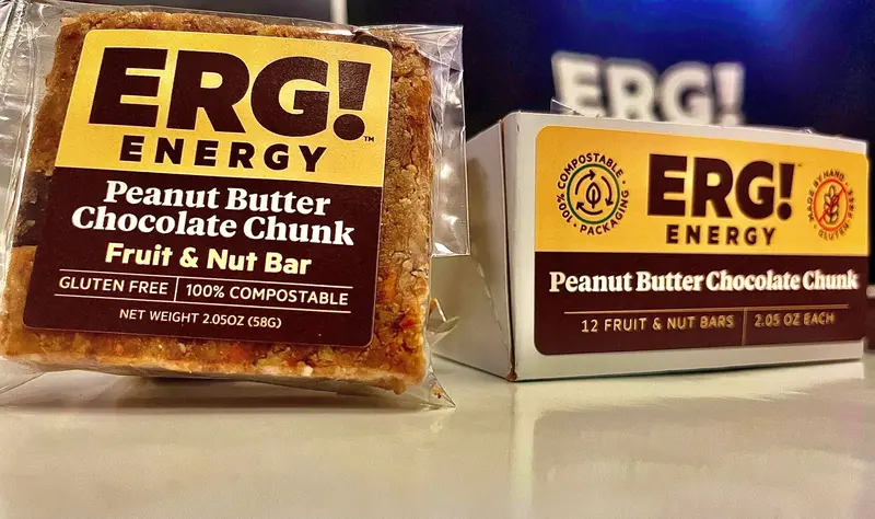 Peanut Butter Chocolate Chunk ERG! Bars – 12-Pack
