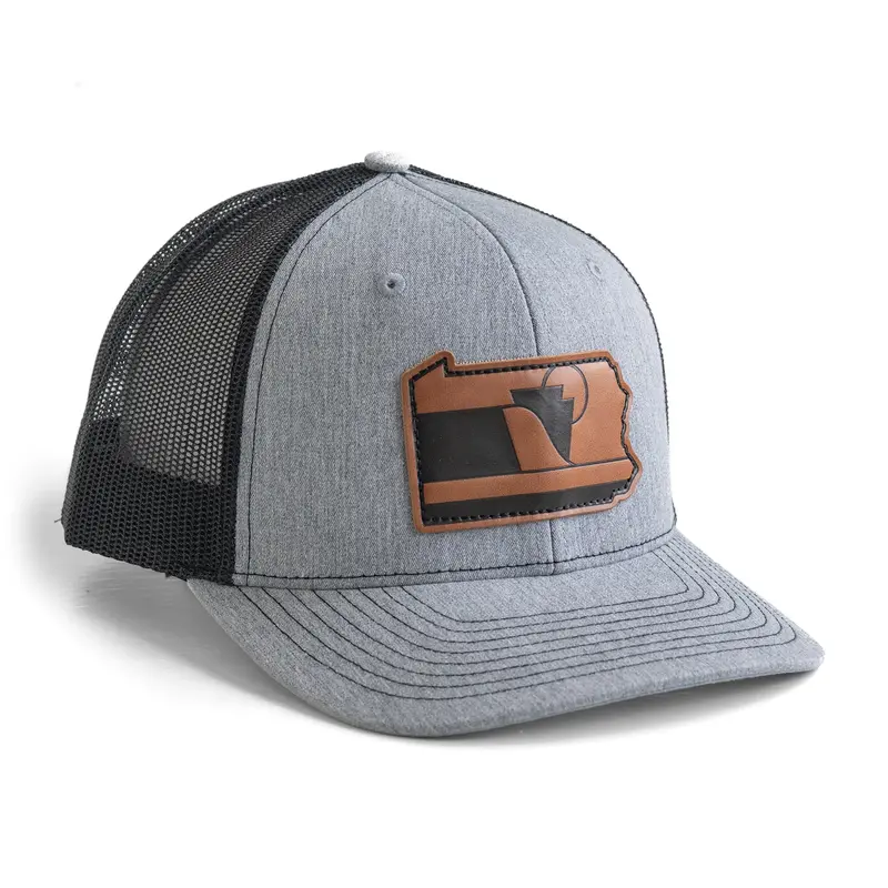 Pennsylvania XL Snapback Trucker Hat — Premium Leather Patch