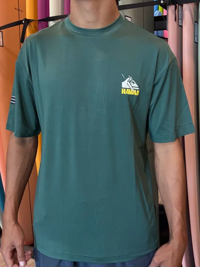 Quiksilver Hi Petroglyph Short Sleeve Surf Shirt – Green