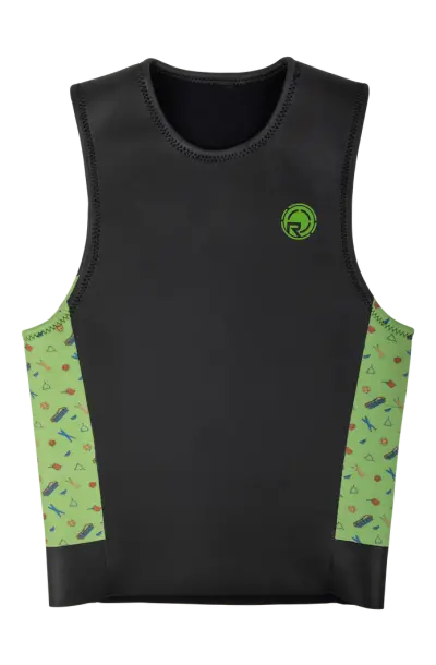 Radar 2mm Top – Black with Ski Vibes Print (2025)