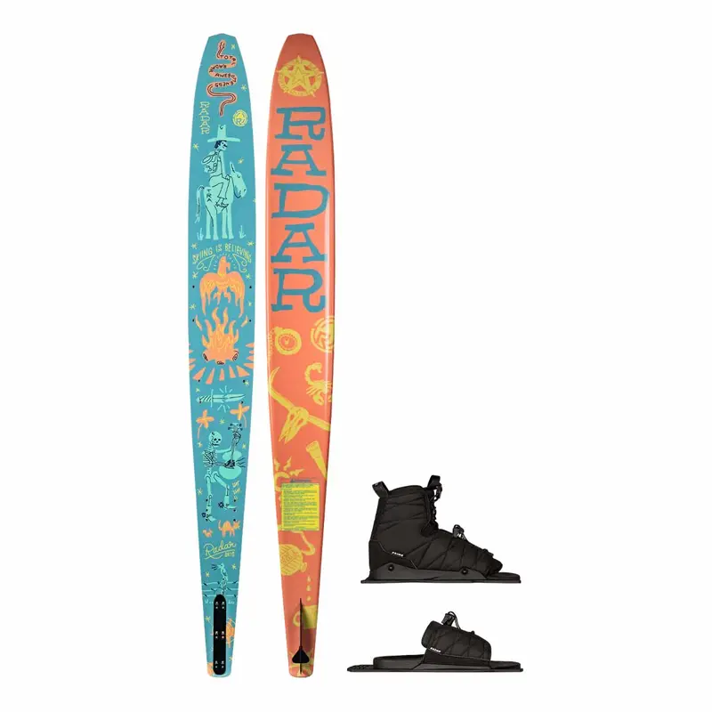 Radar Boy’s T.R.A. Slalom Ski with Prime Binding & Adjustable Toe Plate